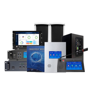 CLK IP Network Broadcasting System Wired School Public Address Equipment With Paging <b>Microphone</b> And Waterproof <b>Speaker</b> Column - Product Image 1