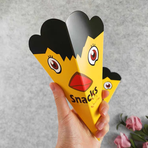 Cono de embalaje de alimentos a prueba de grasa personalizado de fábrica, caja de papel para Waffle, huevos fritos, pollo, palomitas de maíz - Product Image 3