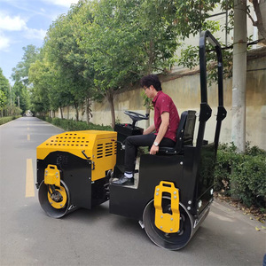 Rodillo Vibratorio de Doble Tambor Hidráulico Compacto para Uso en Construcción y Pavimentación - Product Image 1