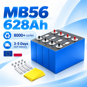 เซลล์แบตเตอรี่แบบปริซึม LiFePO4 EVE MB56 628Ah 3.2V เกรด A 8000 รอบการใช้งานแบบ Deep Cycle ลิเธียมไอรอนฟอสเฟต สต็อกโปแลนด์ จัดส่งแบบ DDP - Product Image 1