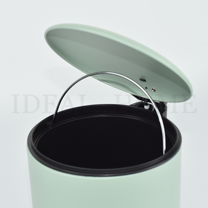 <span class=keywords><strong>Poubelle</strong></span> à pédale en acier inoxydable avec revêtement vert, plusieurs tailles disponibles, pour salle de bain - Product Image 3