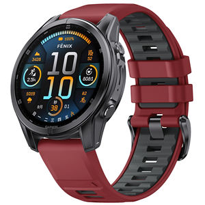 Eraysun Bracelet de montre en silicone 22mm 26mm pour Garmin Fenix E 8 47mm 51mm <span class=keywords><strong>7</strong></span> 7X 6 6X/Epix Pro/<span class=keywords><strong>Enduro</strong></span> 3 Bracelet de montre à dégagement rapide - Product Image 5