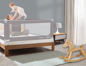 Barrière de lit de sécurité réglable haut de gamme pour bébé, en maille d'acier, longueurs ajustables (1,8m/2,0m/2,2m) - Vente en gros à prix réduit - Product Image 2