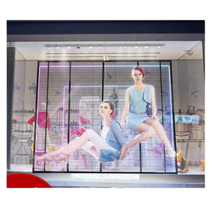 P3.91 High Transparency Indoor <b>Film</b> LED Screen Full Color Glass Window Transparent LED <b>Film</b> Display Screen - Product Image 1