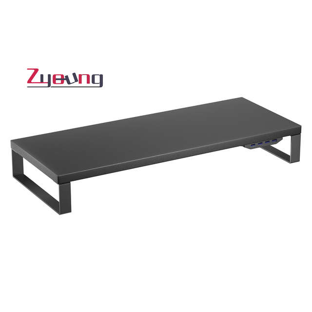 Adjustable Height Metal Monitor Stand Desk Riser for Home Office Computer Stand with USB