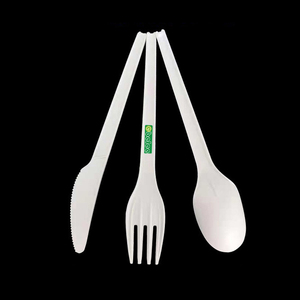 Phân hủy sinh học tinh bột ngô Bộ đồ ăn dùng một lần dao spork thân thiện với môi compostable dao kéo - Product Image 3