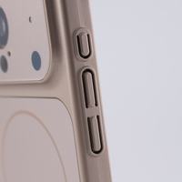 Coque de téléphone magnétique Factory AG avec couverture de Film de protection de lentille de panneau arrière en verre mat pour iPhone 17 14 15 16 Pro Max 17 Air