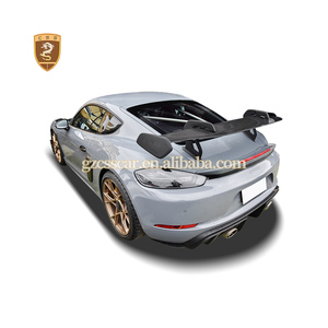 Kit carrosserie <span class=keywords><strong>718</strong></span> pour <span class=keywords><strong>Porsche</strong></span> Boxster <span class=keywords><strong>Cayman</strong></span> style <span class=keywords><strong>GT3</strong></span> <span class=keywords><strong>RS</strong></span>, pare-chocs avant, ailes, capot moteur, aileron arrière et lèvre arrière en fibre de carbone - Product Image 2