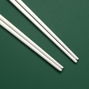 304 SS Korean Spoon & Chopsticks <b>Set</b>, Long Handle Dining Spoons for <b>Restaurant</b> Home Kitchen Tableware - Product Image 4