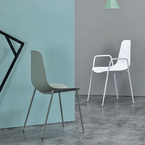 China <span class=keywords><strong>de</strong></span> fábrica al por mayor barato moderno precio muebles para el hogar blanco y negro comedor sillas <span class=keywords><strong>de</strong></span> plástico sin <span class=keywords><strong>armas</strong></span> pierna <span class=keywords><strong>de</strong></span> Metal - Product Image 4