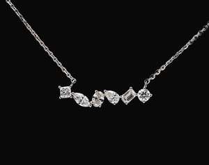 Collar con Colgante de Diamante Cultivado en Laboratorio para Mujer, Oro, Oro Rosa, Oro Blanco, Plata, Joyería de Diseño Elegante y de Lujo - Product Image 3
