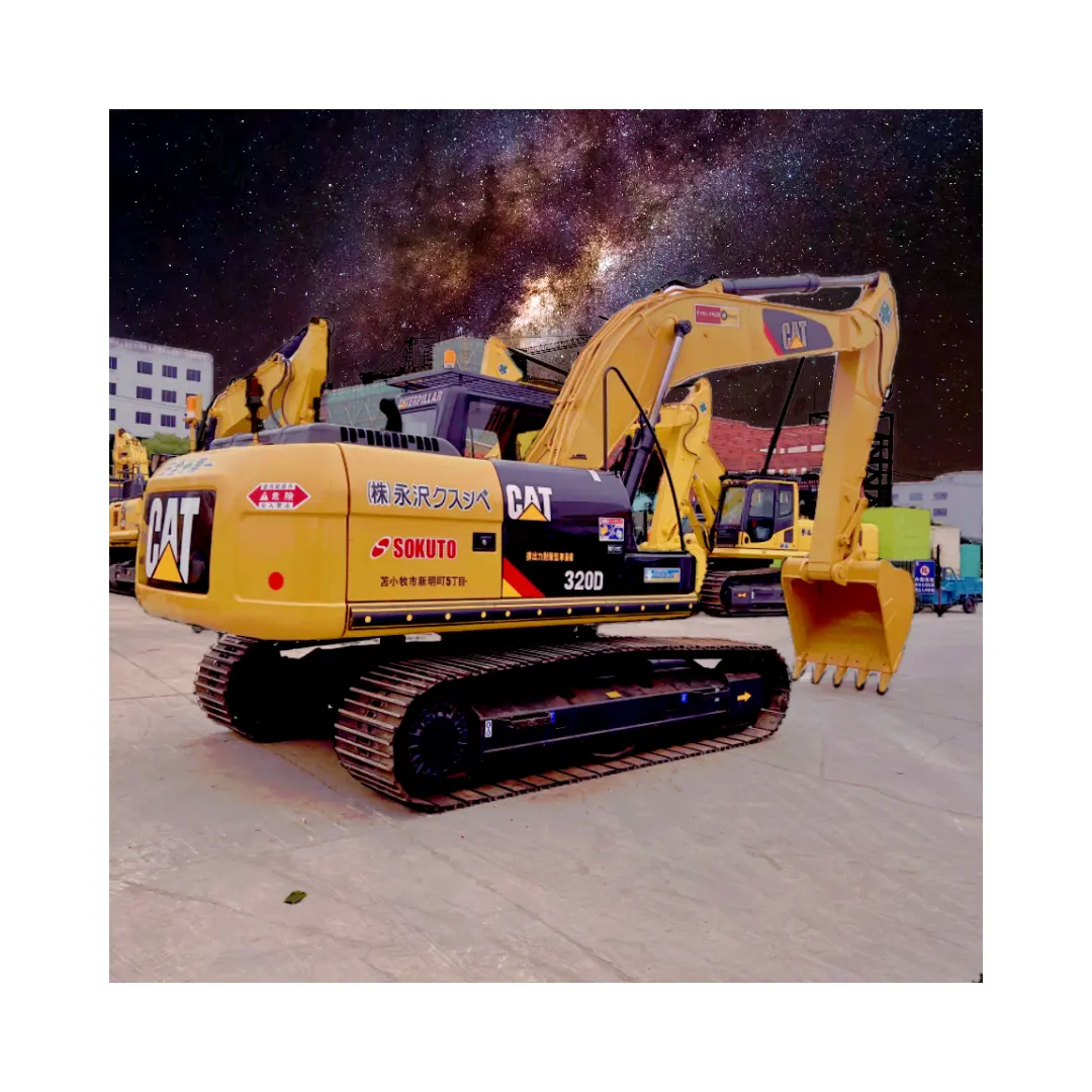 Sử Dụng Sâu Bướm Mèo 320D 20 Tấn Nhật Bản Gốc Thủy Lực Bánh Xích Máy Xúc Secondhand Máy Digger