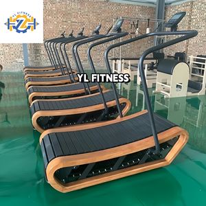 勇敢领先的健身YL-T006批发价商用健身器材健身木材曲线手动机械跑步机 - Product Image 2
