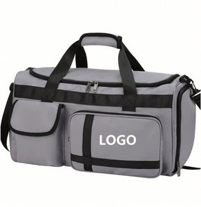 Sac de voyage pliable grande capacité avec fermeture éclair, sac de sport, sac de week-end, sac de nuit, sac de gym avec compartiment à chaussures - Product Image 1