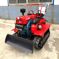 25HP 35HP 柴油机小型履带式拖拉机，带旋耕机，用于农场果园使用