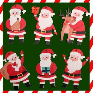 Adornos Colgantes de Madera Creativos para Navidad, con Diseño de Árbol y Muñeco de Nieve, Hechos a Mano, Estilo Caricatura, para la Temporada Festiva - Product Image 5