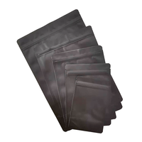 Emballage en plastique refermable, pochette à fermeture éclair blanche et noire de 2 oz, sac en mylar anti-odeur