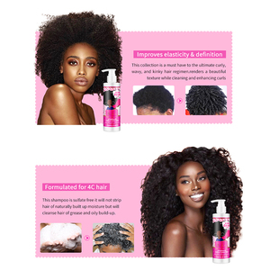 Everythingblack Logo professionnel <span class=keywords><strong>Kit</strong></span> de soins capillaires <span class=keywords><strong>afro</strong></span> hydratant et brillant sans sulfate pour les <span class=keywords><strong>cheveux</strong></span> 2B - 4C endommagés et cassants faibles - Product Image 4