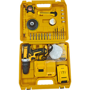Taladro Inalámbrico de Litio-Ion de 21V con Doble Cabezal y Doble Velocidad, Mandril de Impacto, Juego Multifuncional de Pulido, Completo con Accesorios - Product Image 2