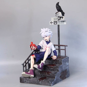 Figurine d'anime en PVC Killua Zoldyck de 34 cm, modèle de collection, ornement de bureau, jouet, cadeau pour enfants, haute qualité - Product Image 4