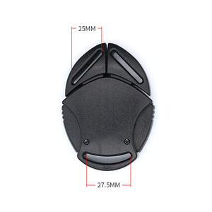 Hebilla de seguridad de plástico para cinturón de seguridad de cochecito, mecanismo de bloqueo de tres puntos A131, 25 mm x 27 mm, accesorios para bolsos - Product Image 3