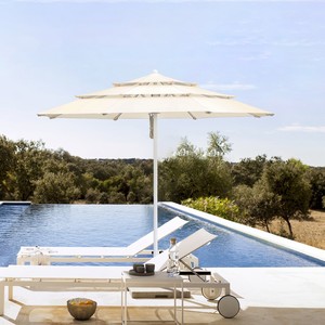 Rope Pulley Outdoor <strong>Garden</strong> <strong>Parasols</strong> 3 Layers Airvent Restaurant Umbrellas Hot <strong>Sale</strong> Project Sunshade Straight Pole Patio <strong>Parasols</strong> - Product Image 1