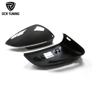 Coques de rétroviseurs en fibre de carbone avec assistance aux angles morts pour Audi <span class=keywords><strong>Q4</strong></span> E-tron <span class=keywords><strong>VW</strong></span> ID.4 ID.5 2020+ – Cache de rétroviseur automobile - Product Image 3