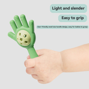 Fabricants ventes directes de silicone palmier <span class=keywords><strong>hochet</strong></span> colle <span class=keywords><strong>dentaire</strong></span> bébé confort bouche période bébé molaire bâton - Product Image 1