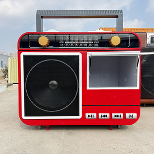 Carrito de comida estilo radio retro, carrito de aperitivos para generación de tráfico en parques, carrito móvil de venta para zonas turísticas y calles comerciales - Product Image 1