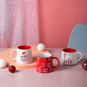 <span class=keywords><strong>Tasse</strong></span> à café en <span class=keywords><strong>porcelaine</strong></span> rose, <span class=keywords><strong>grande</strong></span> capacité, <span class=keywords><strong>tasse</strong></span> à café imprimée personnalisée, bon marché en vrac - Product Image 2
