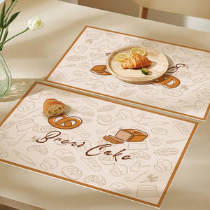 Mantel individual de PVC con diseño divertido de pan, 30x45cm, impermeable, aislante del calor, para mesa de café, bar u oficina. - Product Image 3
