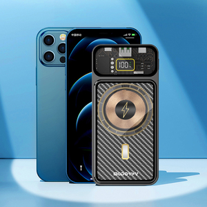 Nouvelle batterie externe haute capacité <span class=keywords><strong>12000mAh</strong></span> pour téléphone PD 22.5W Camping en plein air Charge portable pour téléphone portable Affichage numérique LED Bande de puissance - Product Image 4