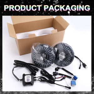 Faro LED Redondo de 7 Pulgadas con Control de Música por Aplicación, Ojos de Ángel con Cambio de Color, <span class=keywords><strong>Halo</strong></span> RGB para JK JL - Product Image 5