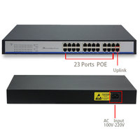 Commutateur PoE 24 ports 12V pour point d'accès Wifi Ubiquiti Ubnt, 23 ports PoE passifs 10/100 Mbps, commutateur réseau PoE 24V
