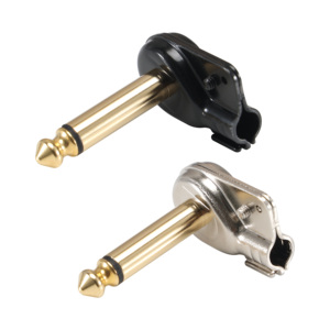 Chất lượng cao Akai Mini phẳng mạ Vàng góc bên phải âm thanh 6.35mm TS L <span class=keywords><strong>Jack</strong></span> nối cho Guitar pedalboard vá cáp - Product Image 2