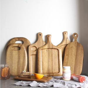 Planche en bois de zèbre, plateau en bois massif, planche à pain domestique, plaque à pizza, planche à découper multifonctionnelle avec logo gravé - Product Image 1