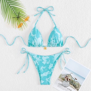 Maillot de bain brésilien professionnel personnalisé, asymétrique, push-up, deux pièces, en Spandex/Polyester, séchage rapide, avec bretelles en V - Product Image 4