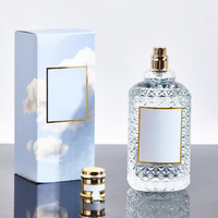 Flacon de parfum vide en verre avec logo personnalisé, 30 ml, 50 ml, 100 ml, atomiseur de parfum rechargeable avec emballage en boîte cadeau