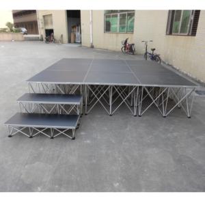 Plataforma de Baile Portátil de Madera Contrachapada con Soporte de Aleación de Aluminio Ligero y Fácil Montaje - RK-Portable Stage RAK-SQ4I - Product Image 5
