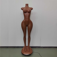 Mannequin de plage sans tête, taille réelle, avec des courbes généreuses, un gros buste et un gros fessier, pour maillots de bain, bikinis et sous-vêtements féminins.