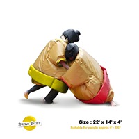 Combinaisons de lutte de sumo gonflables, jeux sportifs amusants transfrontaliers, accessoires de jeu, tissu PVC/Oxford, tailles adultes/enfants pour la scène