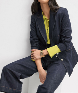 เสื้อแจ็คเก็ตสูทผ้าทอลายก้างปลาสำหรับผู้หญิง รุ่นใหม่ ฤดูหนาว 2025 แฟชั่นทันสมัย ใช้ได้หลากหลาย สไตล์ลำลอง - Product Image 3