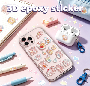 Factory Custom 3D Embossed <b>Stickers</b> Relief Puffy <b>Stickers</b> Personalized Logo <b>Waterproof</b> Decorative <b>Stickers</b> For Stationery Phone - Product Image 1