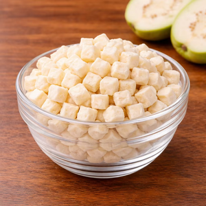 Cubos de Guayaba Blanca Liofilizada Premium, Paquete a Granel, Dulces, Naturales, Saludables, Crujientes, Bocaditos de Fruta 100% Real, Listos para Comer - Product Image 1