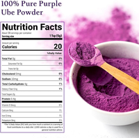 Échantillon Gratuit de Poudre d'Igname Violette Biologique, Poudre d'Ube Naturelle, Marque Privée, Poudre d'Ube Pure