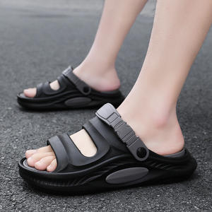 Chaussons d'intérieur pour hommes, antidérapants, à semelles épaisses, avec rembourrage insonorisant, chaussons à semelle souple pour hommes - Product Image 5