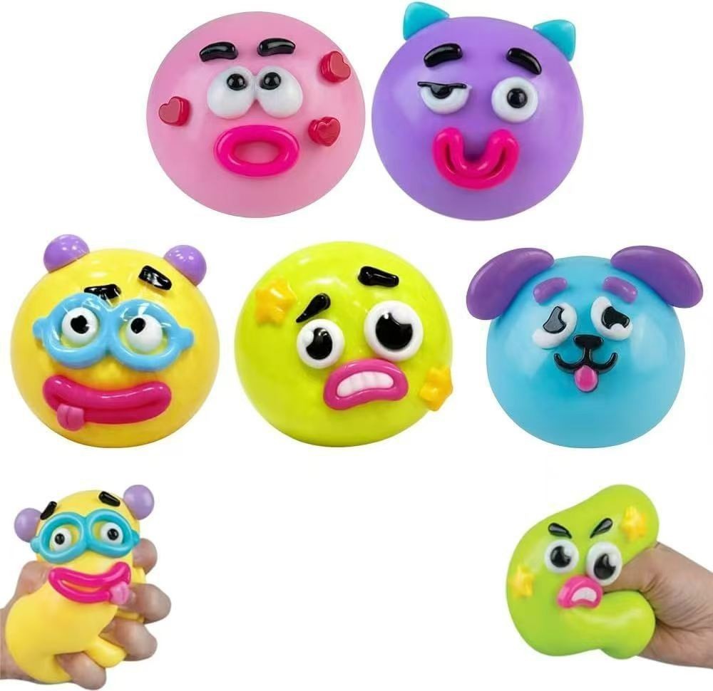 Dog face-changing squishy-purple
