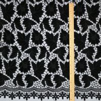 Tissu polaire tricoté écologique brodé au laser à fond ajouré pour accessoires textiles de mariage et de maison légers pour garçons et filles