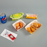 Boîtes en papier personnalisées pour la restauration rapide, contenants alimentaires jetables, boîtes en papier pour poulet frit et frites