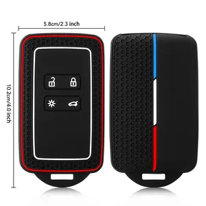 Housse de <span class=keywords><strong>clé</strong></span> de voiture à distance pour Renault Captur Megane Talisman Espace Clio Zoe Koleos Scenic 4 Arkana <span class=keywords><strong>Dacia</strong></span> <span class=keywords><strong>Sandero</strong></span> Card - Product Image 6